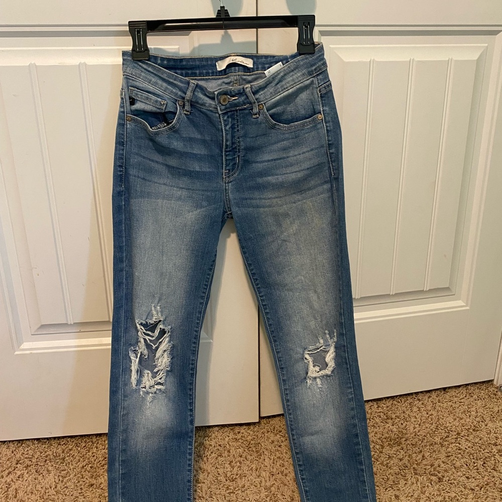 KanCan Light Blue Distressed Skinny Jeans
